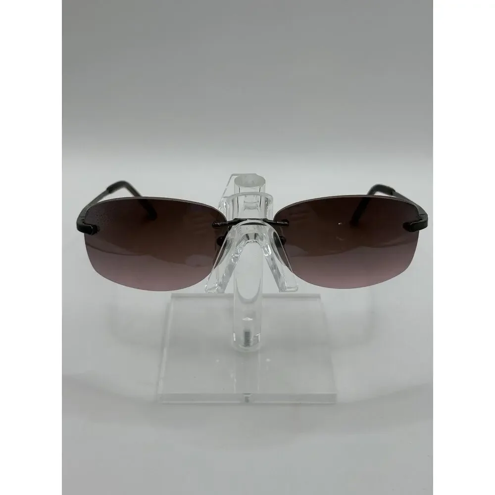 Panama Jack Rimless Sunglasses Brown Gradient Rectangular Unisex PJ659 59